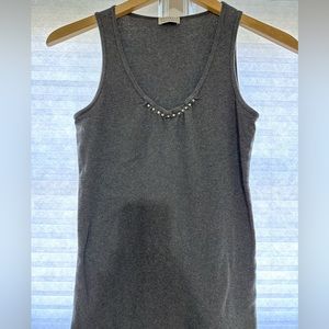 Brunello Cucinelli grey tank top size medium
